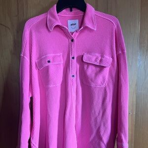 Aerie LumberJane waffle button down